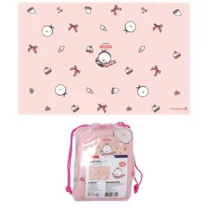 1인용 미니돗자리 폭신한 봉주르 비숑 피크닉매트 (코랄)