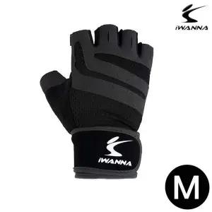 [콩심팥심]트레이닝 글러브 2중 밴드 (블랙) (M)