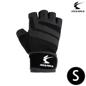 [콩심팥심]트레이닝 글러브 2중 밴드 (블랙) (S)