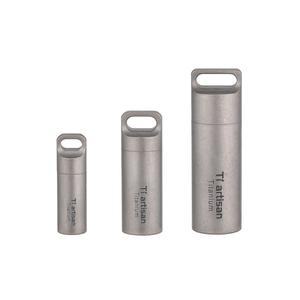 티타늄 밀폐 약통 휴대용 가정용 캡슐 단층 순수 세척 포장 세끼 상자 스테인리스