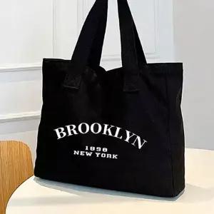 여성 사각 에코백 캔버스가방 레터링 보부상 가방 수납력