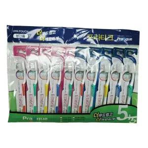 칫솔세트 프라티크 프라티크구강케어 쿨터치치아관리 10개입