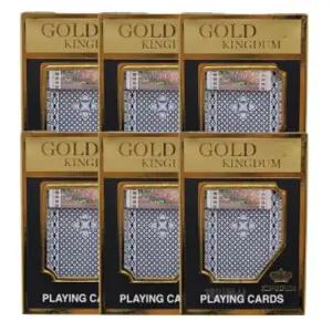 골드킹덤 트럼프 카드 고급 포커세트 플라스틱 6개 게임소품 카드놀이