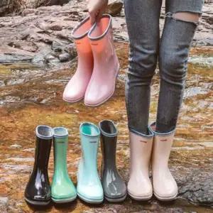여성 여름 데일리 장화 레인 미들부츠 패션장화 레인부츠