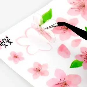 벚꽃 트렌드 꽃 교육용투명스티커 인기제품 1500