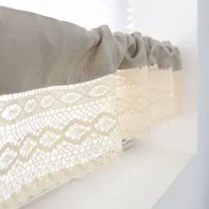 뜨개 느낌 레이스 바란스 커튼 선반 가구 주방 가리개 바란스커텐