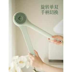 바디브러쉬 샤워 휴대용 재성장 깨끗한 강모 양면 방수 포밍 대나무 액세서리