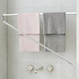 압축커텐봉 길이조절 22파이 백색 1000-1900mm 봉브라켓 커텐봉 커튼봉 압축봉