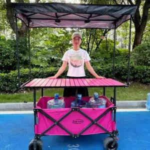 대형 캠핑웨건 오픈형 대용량 짐수레 폴딩카트