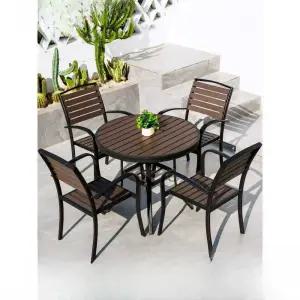 야외테이블세트 4인 베란다 단철 테이블 베란다의자