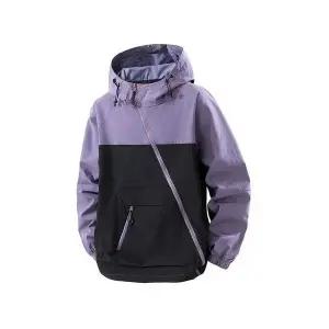 남성 유행각 바람막이 점퍼 봄 가을 재킷 야상 소프트 케이스 사선 집업 코트 OOTD3