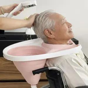 간병인머리샴푸 접이식 세발기 요양 노인 임산부 어린이 샴푸대야 머리감는통