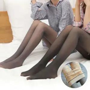 시스루 착시 스타킹 겨울용 고중량 기모 팬티스타킹