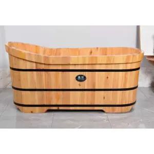사우나 편백 1인 이동식 히노끼욕조 호텔 목욕 가정용 나무