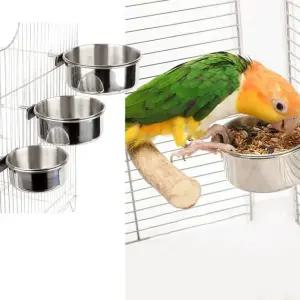 세척쉬운모이통 앵무새 스텐 모이통 물통 밥그릇 소형