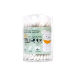 아기 원형 100P 원통면봉 튼튼나무면봉 유아 멸균 고급면봉 화장