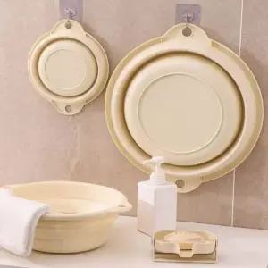 원형 폴딩 접이식 대야 중형