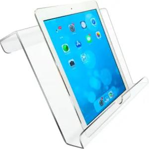 러닝머신 태블릿 홀더 운동용 자전거 독서대 아크릴 책 잡지 및 도서용 투명 스탠드 8.5 9.5 2.8 인치