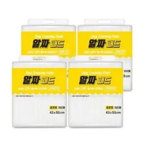 알짜패드 라벤더향 표준형 43X53 100매X4개 배변패드