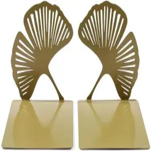 은행나무 잎 금속 책꽂이 식물 잎맥 무거운 가정 및 사무실 책장 장식용 큰