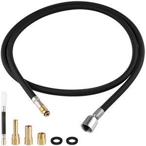 K-1219935-BC 호스 키트, Kohler 풀다운 주방 수도꼭지, 도크네틱 마그네틱 도킹 시스템, 68인치 수도꼭지 교체 부품 K-1304674-BC, 크롬 너트와 호환됩니다