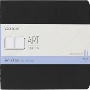 몰레카인 아트 스케치 앨범 하드 커버 라지(5인치 x 8.25인치) 플레인/블랭크 블랙 88페이지
