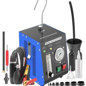 자동차 연막기, 전문 누출 감지기 내장 공기 펌프 유량계 19PSI 진단 테스터 도구 키트 12V EVAP 듀얼 모드, 모든 차량 파이프 시스템, ATV, 보트, 오토바이용