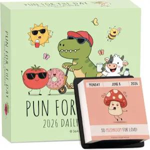 2026년 재미있는 말장난 달력 - 365개의 새로운 농담이 포함된 일일 찢어진 책상 친구 가족 동료를 위한