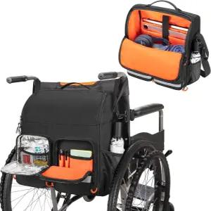 삼듀 대형 휠체어 가방 성인 및 노인용 액세서리 백팩 의약품 보관 단열 포켓 어깨 스트랩이 있는 파우치