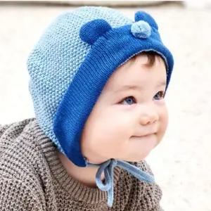 모모프렌즈 아기 보넷 곰돌이 니트 모자 유아