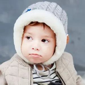 모모프렌즈 아기 보넷 꽈배기 방한 모자 유아