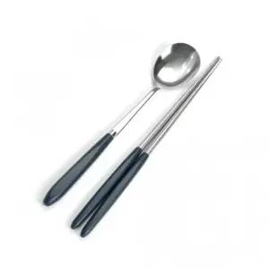 올비아 수저세트 스텐 젓가락 숟가락 국산 올리브 1P