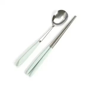 올비아 수저세트 젓가락 숟가락 국산 블루베리 1P