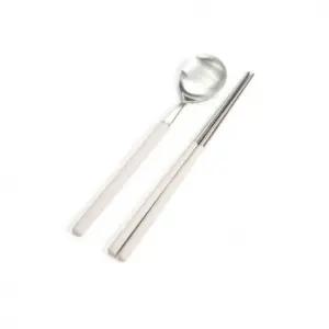 올비아 수저세트 스텐 수저 젓가락 숟가락 크림 1P