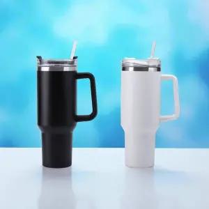 1200ml 손잡이 빨대 텀블러 데일리 대용량 보온병 탐블러 스텐 보온보냉 여행용