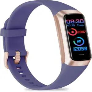 바쿠어 피트니스 트래커 활동 24시간 심박수 혈중 산소 수면 모니터 1.1 HD 스크린 워치 여성용 방수 스텝