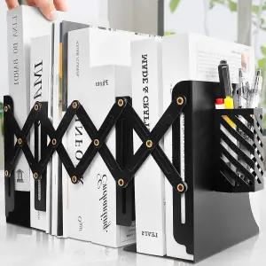 무거운 책 끝에 분리형 펜 홀더 선반용 조절 가능한 책꽂이 책상용 장식용 정리함 테이블 상판용 튼튼한