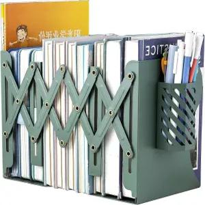 메탈 언 북 엔드 헤비 홀더 듀티 북엔드 논스키드 책장 데스크탑 책 정리함 바인더 녹색