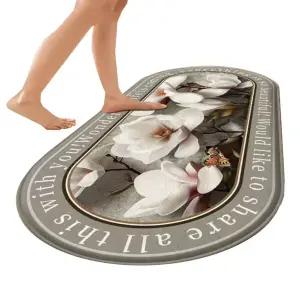 목련 대형 극세사 발매트 욕실매트 침실 마그놀리아 매트 현관매트