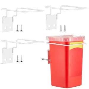 1쿼트 8702 8702T 8721 스태커블 샤프 컨테이너용 Tineyyou 4 세트 월 마운트 장착 브래킷 흰색