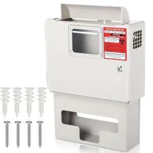 가이저레일리 1 5Qt 샤프 컨테이너용 글러브 박스가 있는 월 마운트 잠금 캐비닛 세트 미포함