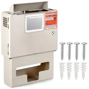 리펑 1개 샤프 컨테이너 시스템 월 마운트 잠금장치 글러브 박스 포함 5Qt