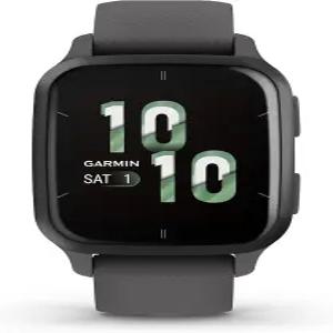 Garmin Venu Sq 2 GPS 스마트워치 - AMOLED 디스플레이 하루 종일 모니터링 긴 배터리 수명 활동 및