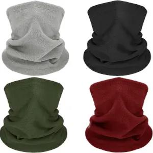 게이요 4피스 겨울 넥 워머 게이터 스카프 방풍 페이스 커버