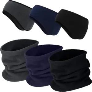 BBTO 6피스 플리스 이어 워머 헤드밴드 겨울 넥 게이터