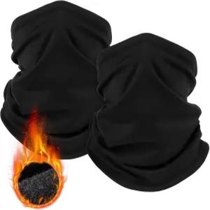 LUOLIL VOE 2팩 겨울 넥 게이터 워머 방풍 페이스 커버 플리스 마스크 스카프 추운 날씨 스포츠용