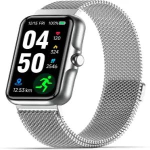 24시간 연중무휴 연속 심박수가 있는 피트니스 트래커 혈중 산소 모니터 수면 스마트 워치 IP68 방수 활동