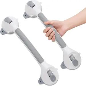 16.5인치 노인용 샤워 핸들 흡입 헤비 듀티 300파운드 2팩 표시기가 있는 안전 그립 바 탈착식 핸디캡