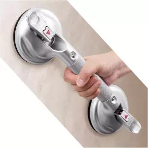 욕조와 샤워를 위한 그랩 바 17인치 업그레이드된 안전 흡입 욕실 벽을 도구 없는 설치 컵이 커진 노인을