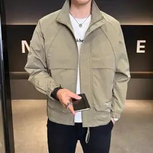 남자 가을 캐주얼 점퍼 차이나 재킷 솔리드 슬림핏 코트 OP3